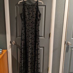 Formal black silver sparkly evening gown